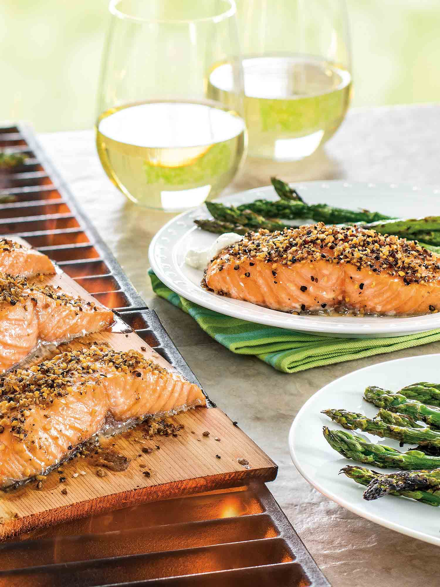 Mother's Day Dinner featuring Cedar Plank Salmon