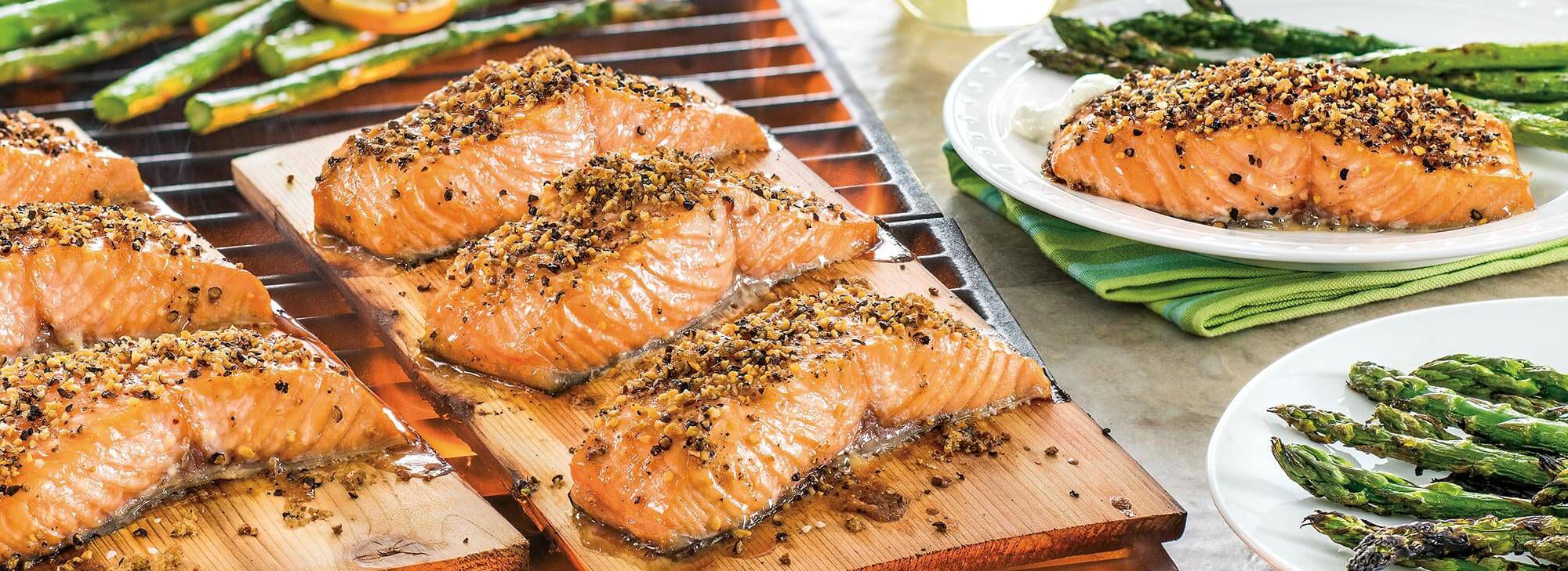 Mother's Day Dinner featuring Cedar Plank Salmon