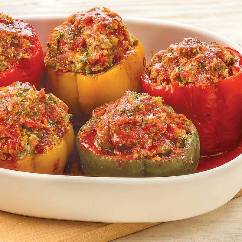 Stuffed Peppers Under $4.25 Per Serving
