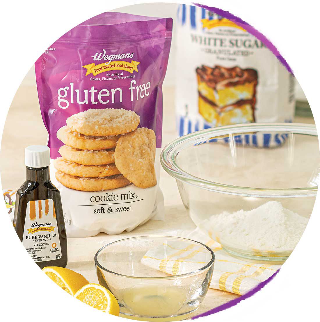 Gluten free products in a recipe