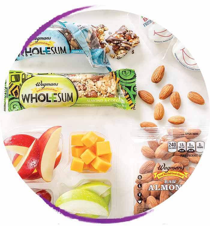 A variety of smart snack options