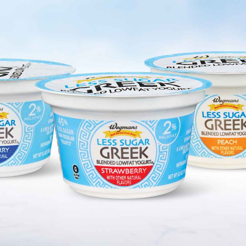 New! Less Sugar Greek Yogurt