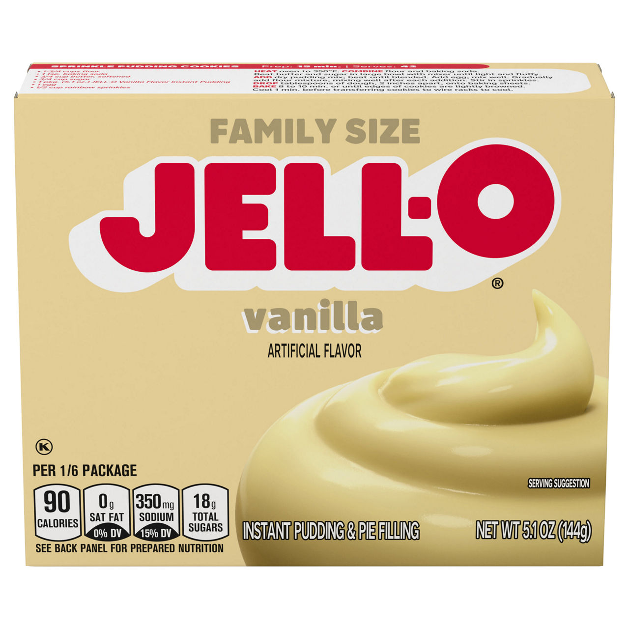 Jell-O Instant Vanilla Pudding & Pie Filling Family Size | Wegmans