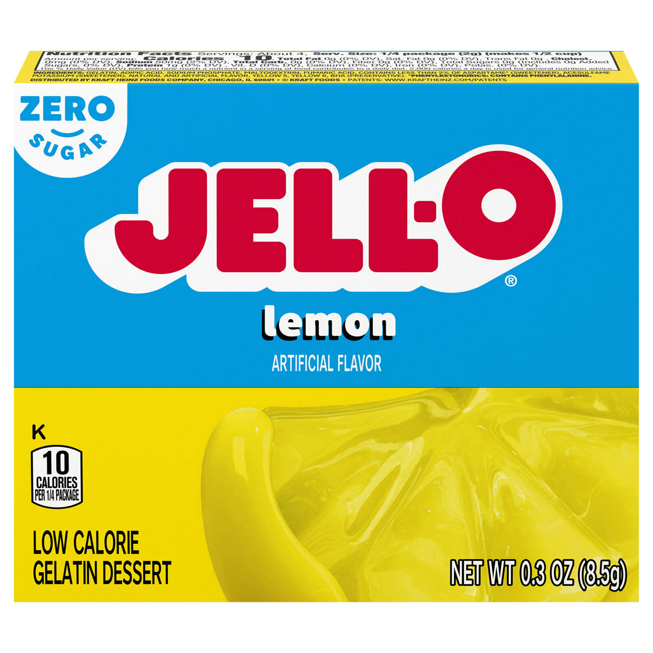 Jell-O Low Calorie Zero Sugar Lime Gelatin Dessert | Wegmans