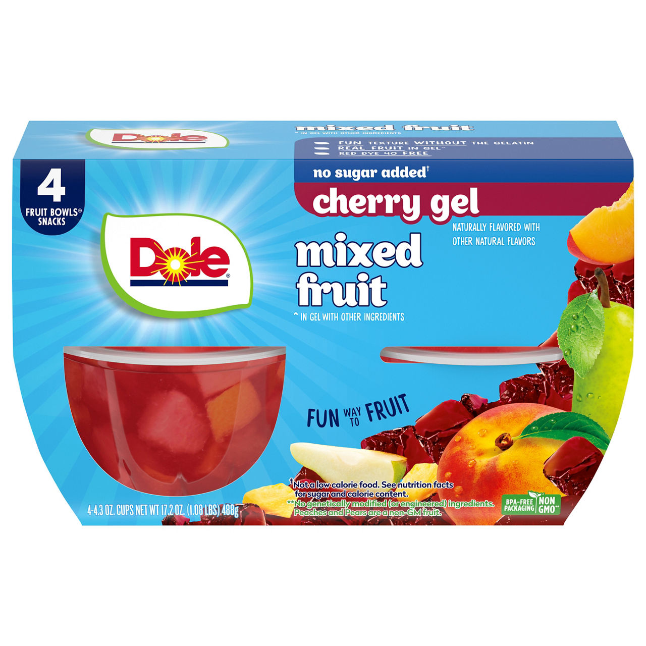Dole No Sugar Added Cherry Gel Mixed Fruit | Wegmans