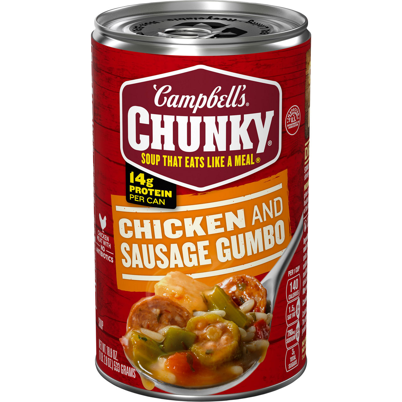 Campbell's Chunky Healthy Request Chicken and Sausage Gumbo Soup