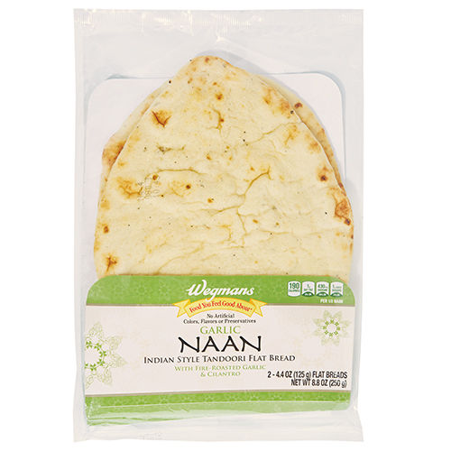 GARLIC NAAN INDIAN STYLE TANDOORI FLAT BREAD, GARLIC NAAN