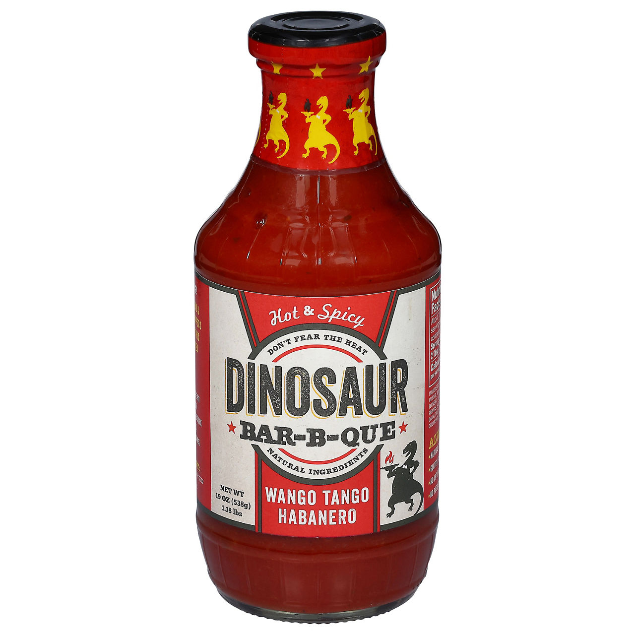 Dinosaur Bar-B-Que Sauce, Wango Tango Habanero, Hot & Spicy