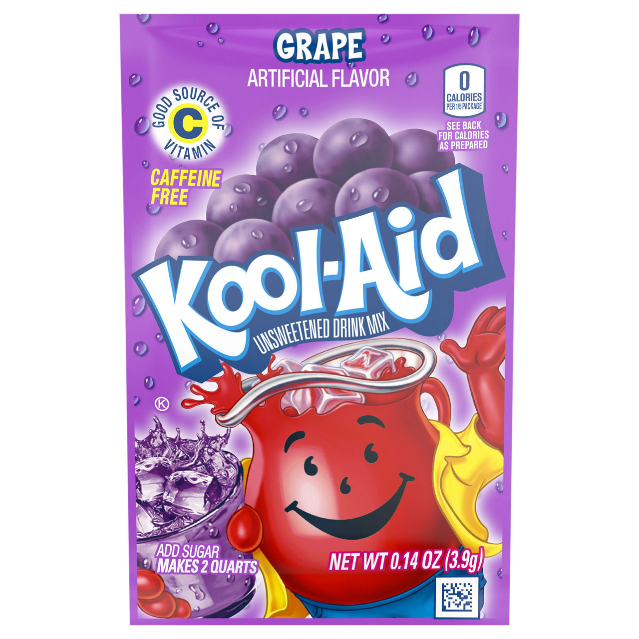 Kool-Aid Caffeine Free Unsweetened Blue Raspberry Lemonade Drink