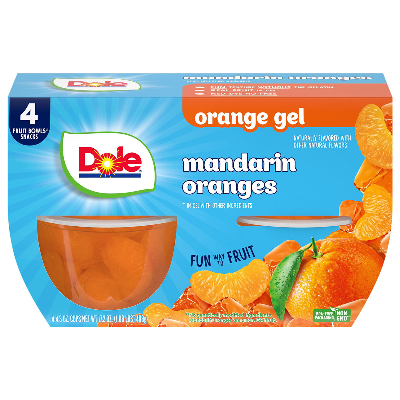 Dole in Water Sweetened with Stevia Extract Pineapple Tidbits