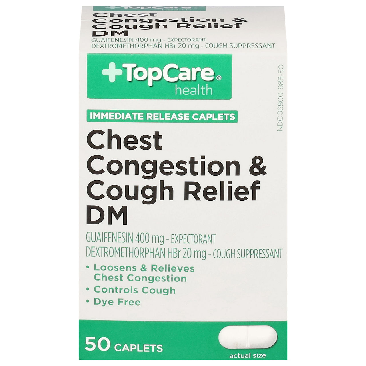 TopCare Health Chest Congestion & Cough Relief DM, Immediate