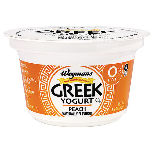 Wegmans 0% Greek Peach Nonfat Yogurt | Wegmans
