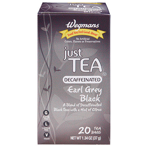 Wegmans Just Tea Decaffeinated Earl Grey Black Tea Bags | Wegmans