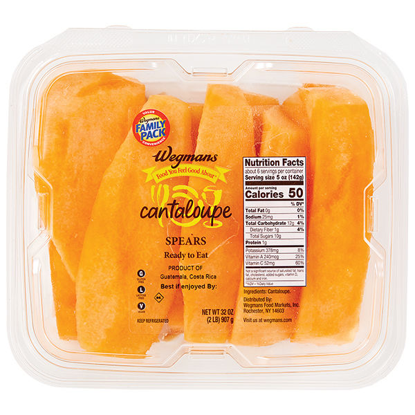 Wegmans Fresh Cut Cantaloupe Spears, FAMILY PACK | Wegmans