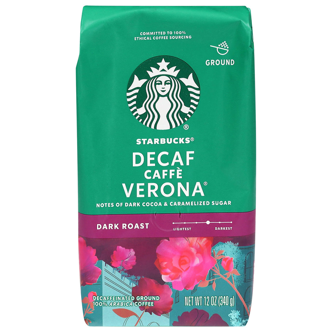 Starbucks Ground Decaf Dark Roast Caffe Verona Coffee | Wegmans