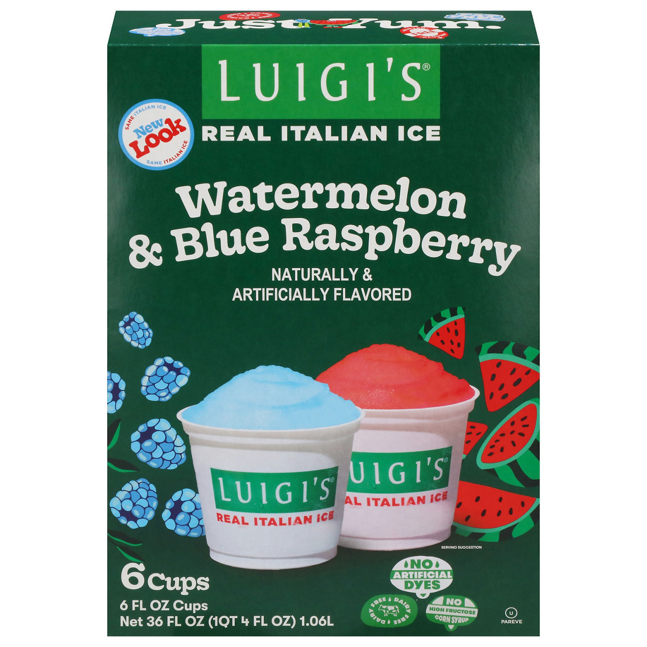 Luigi's Watermelon & Blue Raspberry Real Italian Ice | Wegmans