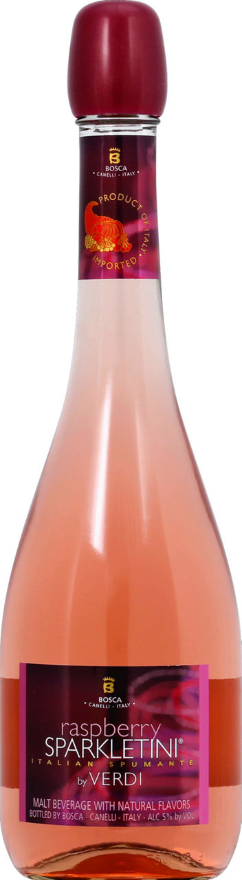 ベリーズ&グレープス ダブルリム ヴィンテージ ステンドグラス フルーツ苺 葡萄 Verdi Spumante, Italian, Raspberry Single Bottle | Wegmans