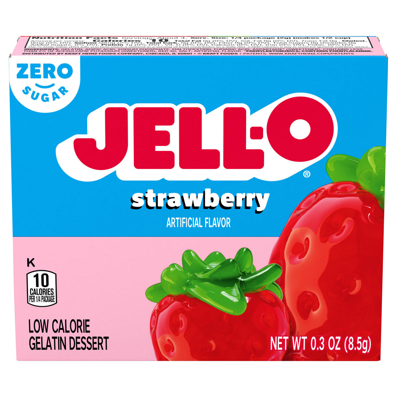 Jell-O Zero Sugar Low Calorie Raspberry Gelatin Dessert | Wegmans
