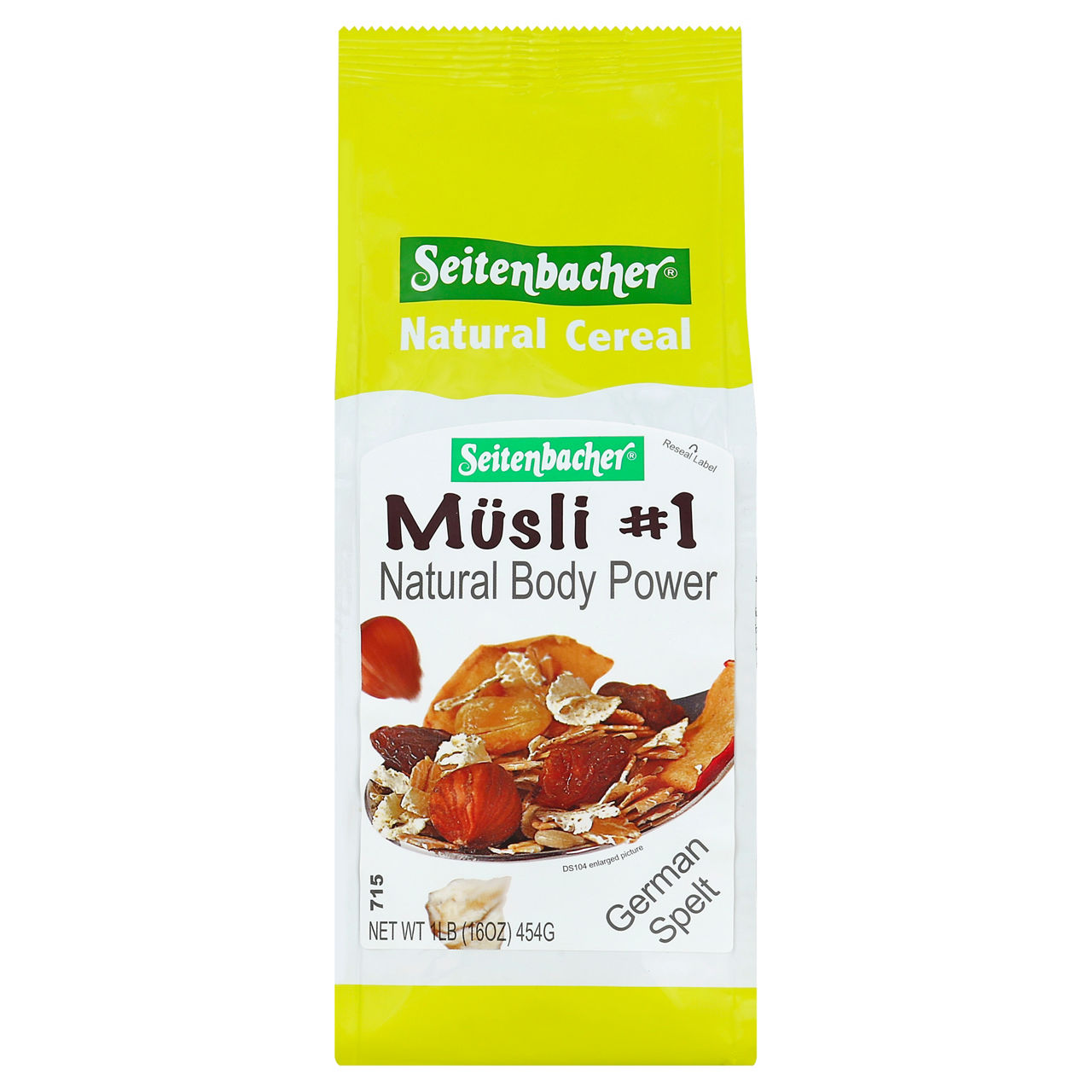 Seitenbacher Cereal, Natural, Musli No. 1, Natural Body Powder