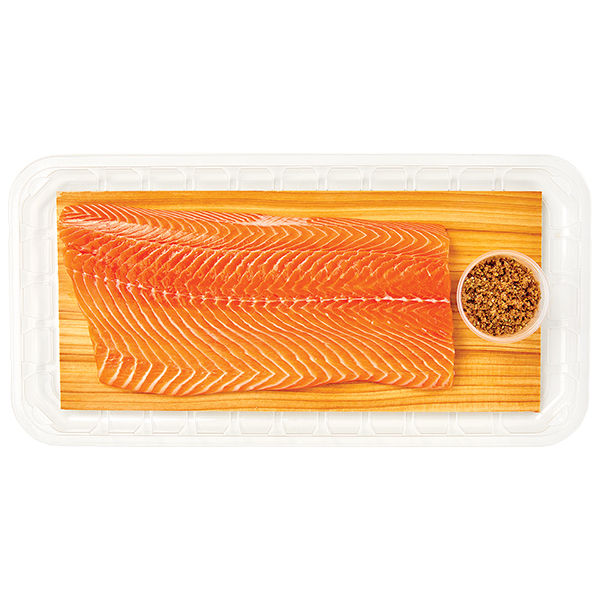 Wegmans Ready to Grill Cedar-Plank Salmon Fillet with Brown Sugar