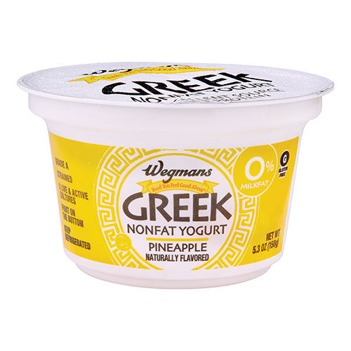 Wegmans 0% Greek Pineapple Nonfat Yogurt | Wegmans