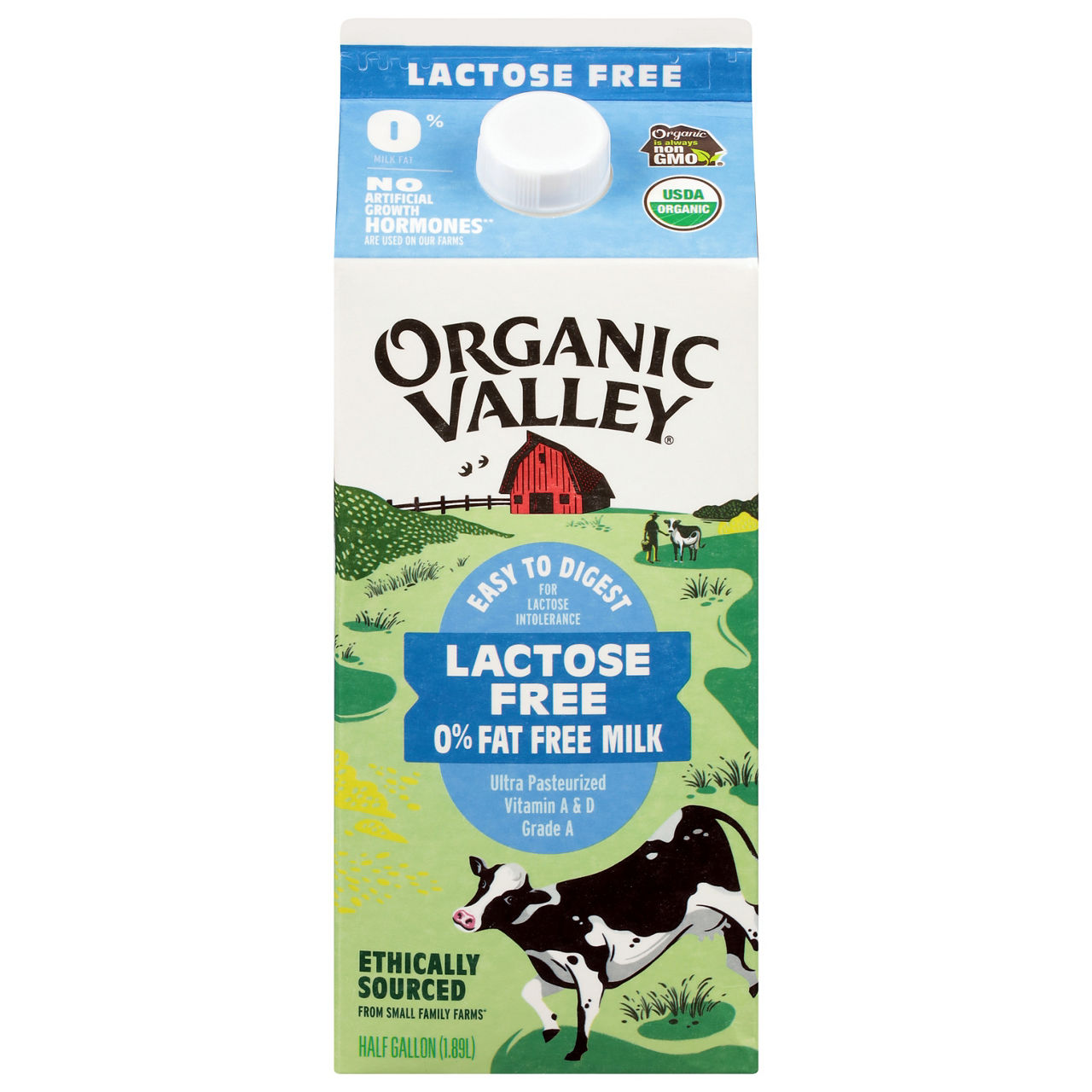 Organic Valley Milk, Lactose Free, Whole | Wegmans