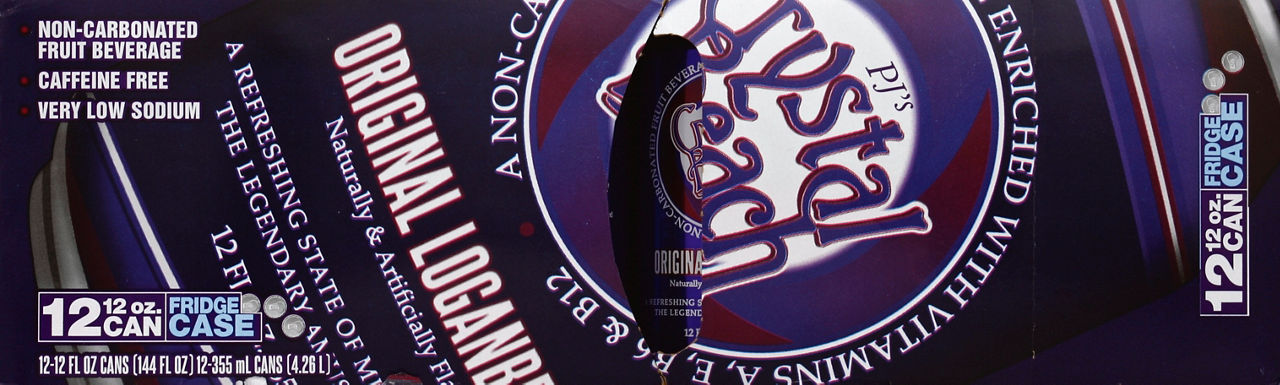 Crystal Beach Fruit Beverage, Non-Carbonated, Original Loganberry