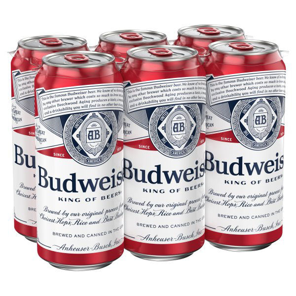 Budweiser Chase Ds Inc. 赤 Lサイズ Amazon.com: Budweiser Signature 12 Ounce Can Cooler - Set of