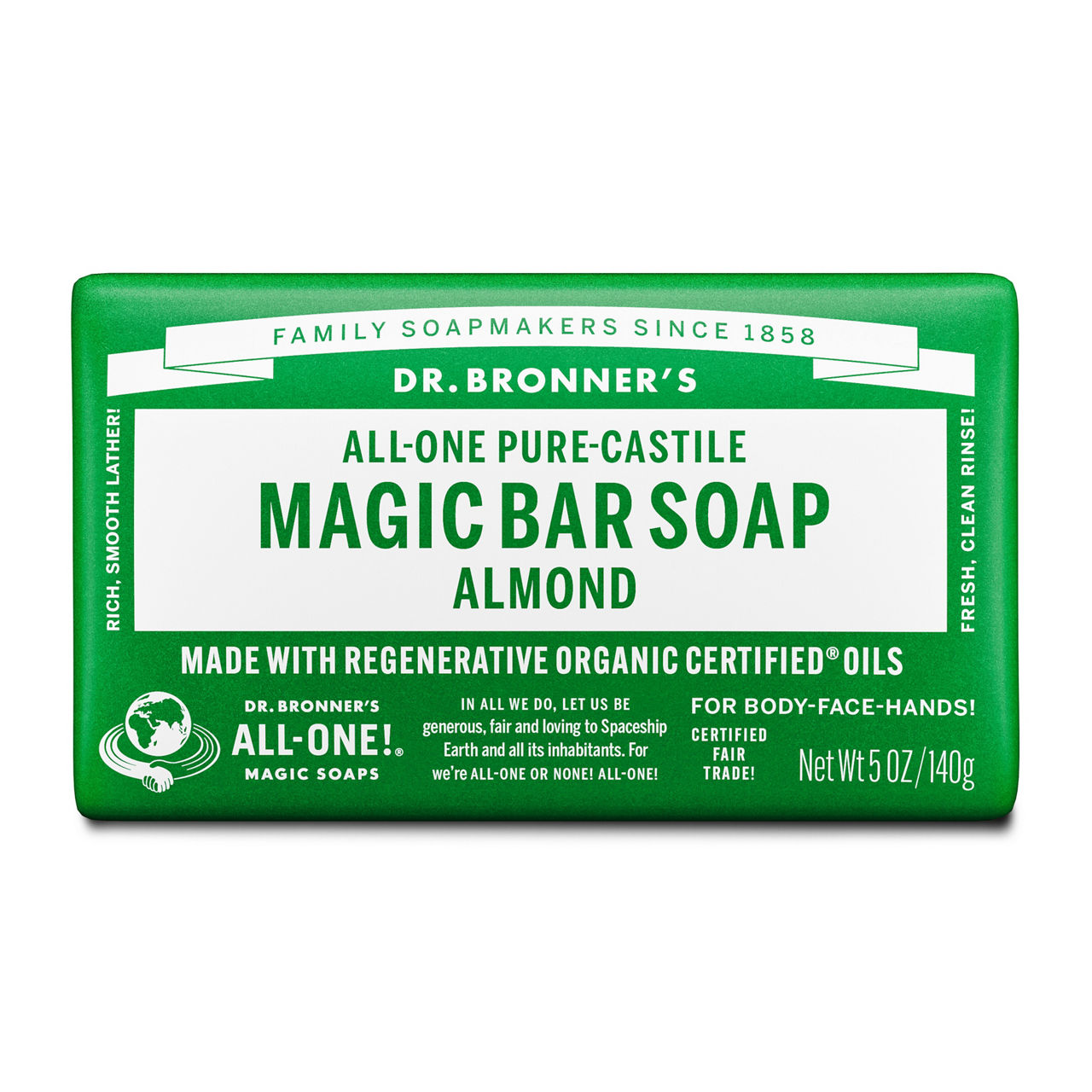 Dr. Bronner's Almond Pure-Castile Magic Bar Soap | Wegmans