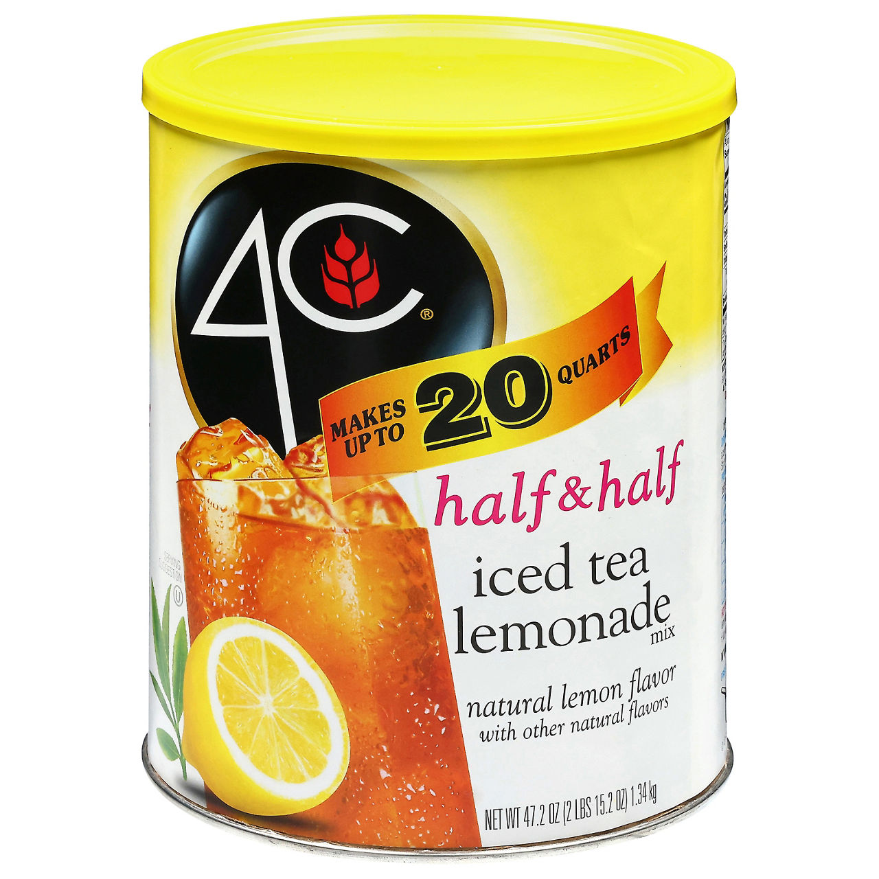 WiQo Lemon　合計4本 4C Half & Half Natural Lemon Flavor Iced Tea Lemonade Mix | Wegmans