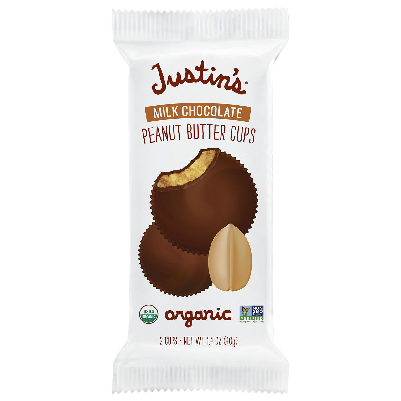 Justin's Organic Milk Chocolate Peanut Butter Cups | Wegmans