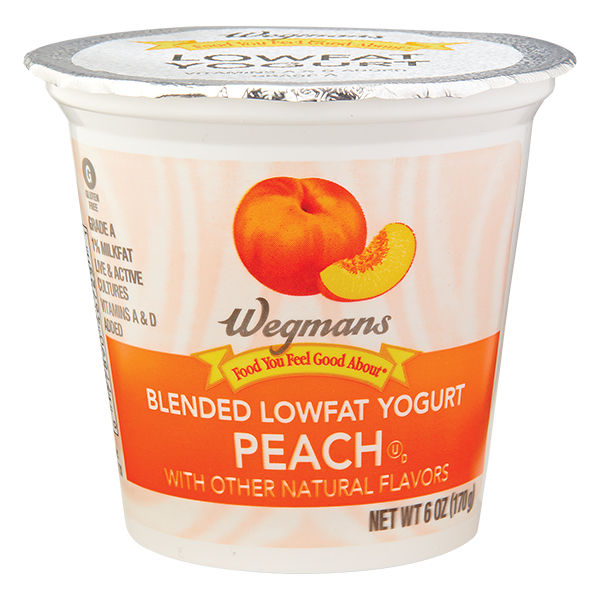 Wegmans Lowfat Blended Peach Yogurt | Wegmans