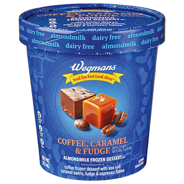 ミルクキャラメルスノードッグ マリームーン Wegmans Coffee Caramel Fudge Plant-Based Almondmilk Frozen Dessert
