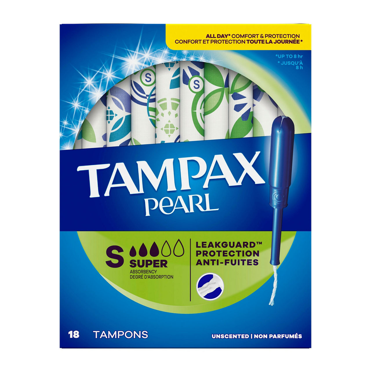 Pearl トライアングル 540g 598g セット Tampax PEARL PEARL Tampons with LeakGuard Braid, Regular | Wegmans