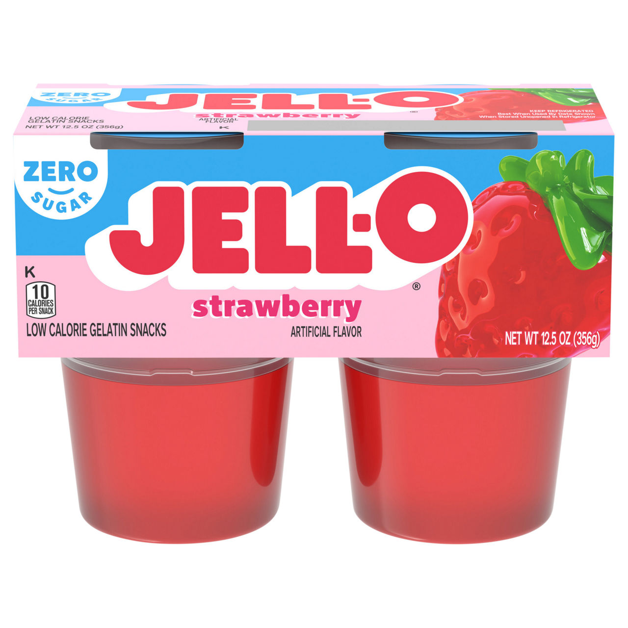 Jell-O Zero Sugar Low Calorie Black Cherry Gelatin Snacks | Wegmans