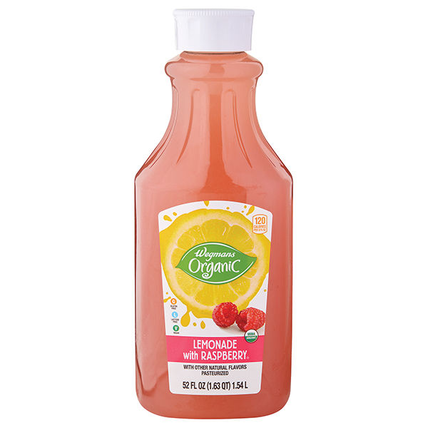 Wegmans Organic Lemonade with Raspberry | Wegmans