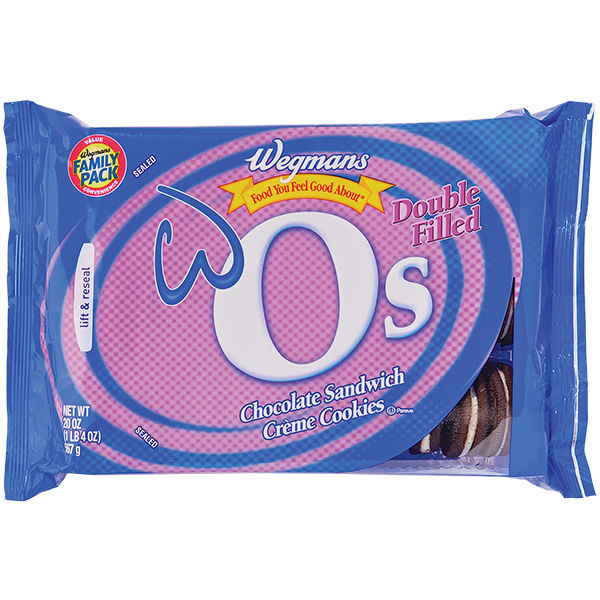 Wegmans W O's Double Filled Chocolate Sandwich Creme Cookies