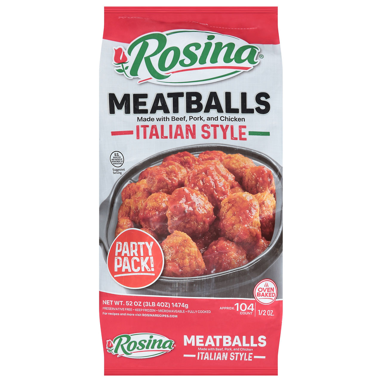 Rosina Meatballs, Italian Style, Party Pack! | Wegmans