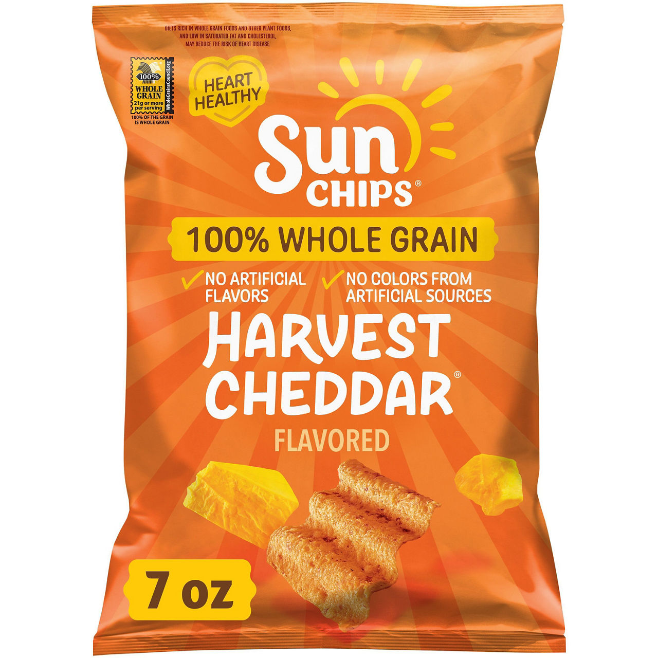 SunChips Whole Grain Snacks Harvest Cheddar 7 Oz | Wegmans