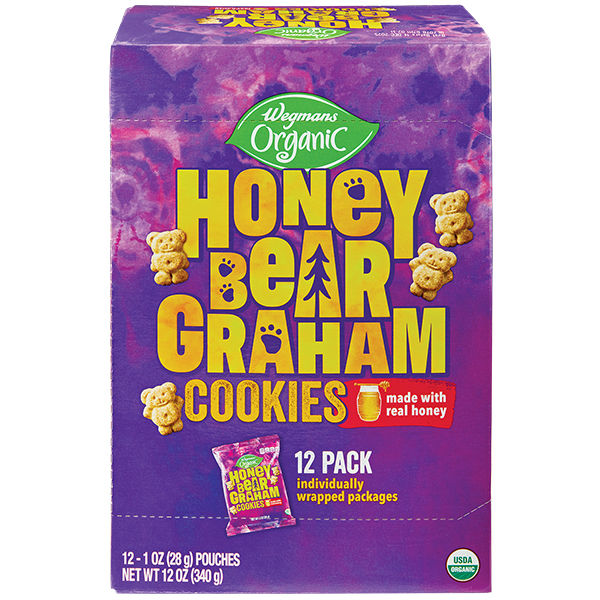 Wegmans Organic Honey Bear Graham Cookies, 12 Pack | Wegmans