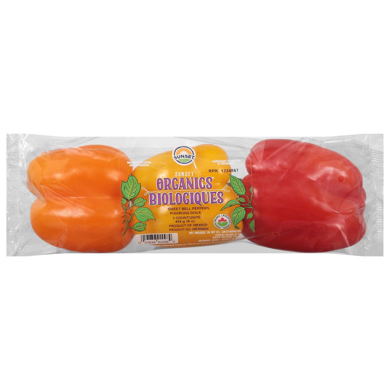 Sunset Sweet Bell Peppers, Organics | Wegmans