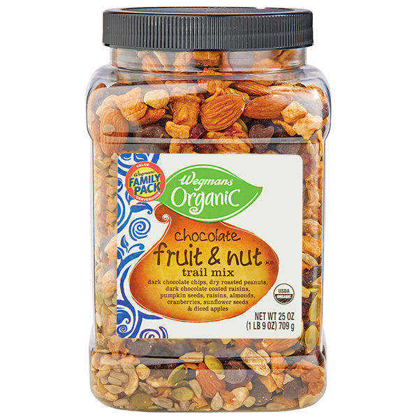 Wegmans Organic Chocolate Fruit & Nut Trail Mix, FAMILY PACK | Wegmans