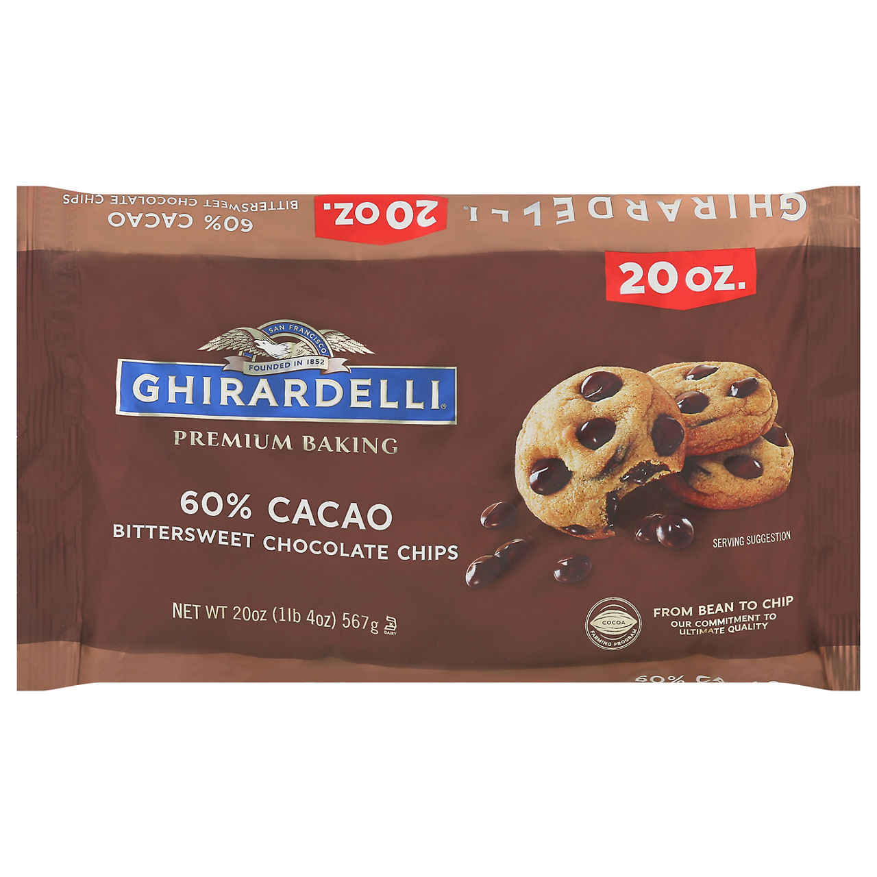 Ghirardelli Chocolate Chips, Bittersweet, 60% Cacao | Wegmans