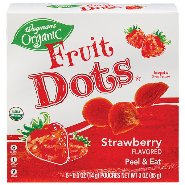 Wegmans Organic Passion Fruit Fruit Dots, 6 Count | Wegmans