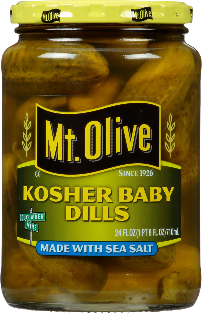 Mt Olive Simply Pickles Pickles, Kosher Dill, Hamburger