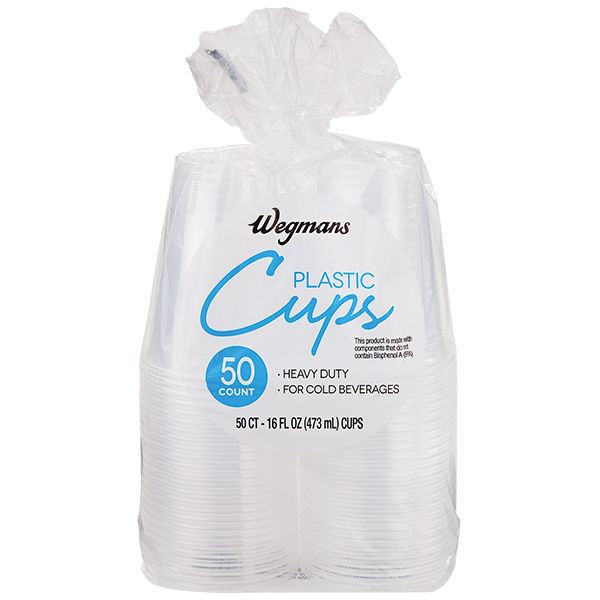 Wegmans Plastic Cups, 16 FL OZ | Wegmans
