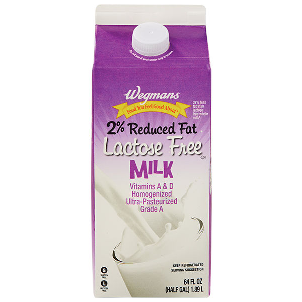 Wegmans 2% Reduced Fat Lactose Free Milk | Wegmans