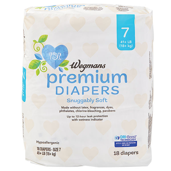 Wegmans Premium Diapers, Size 7 | Wegmans