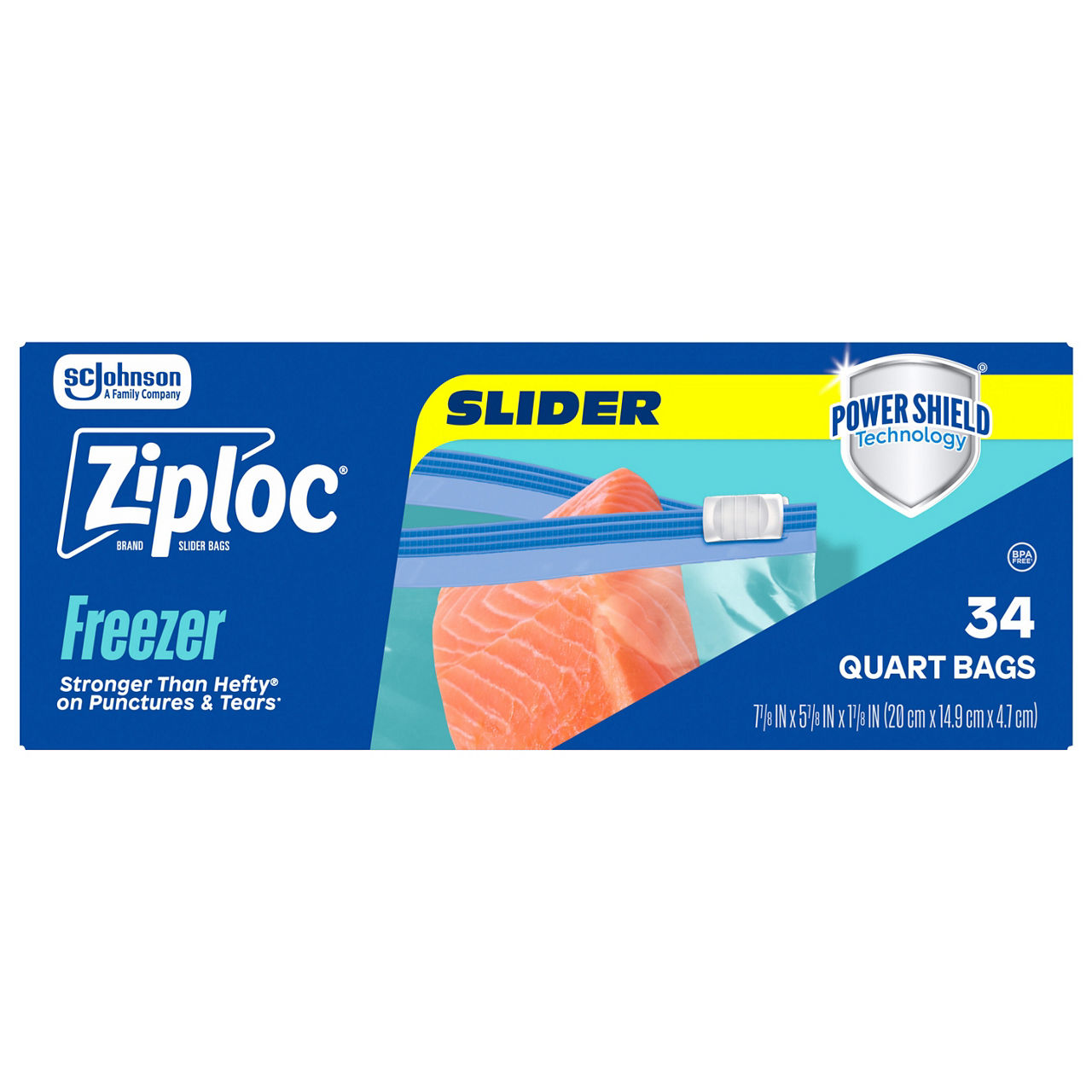 Ziploc Quart Freezer Slider Bags | Wegmans