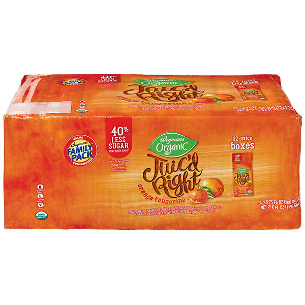 Wegmans Organic Juic'd Right Orange Tangerine Juice Box, 32 Pack